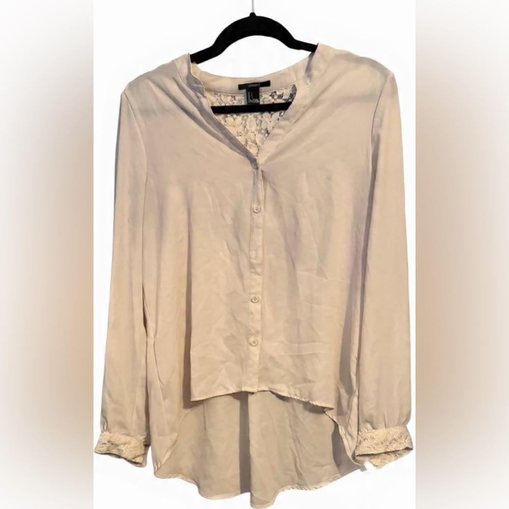 Forever 21- Blouse with Lace Detailing- Large